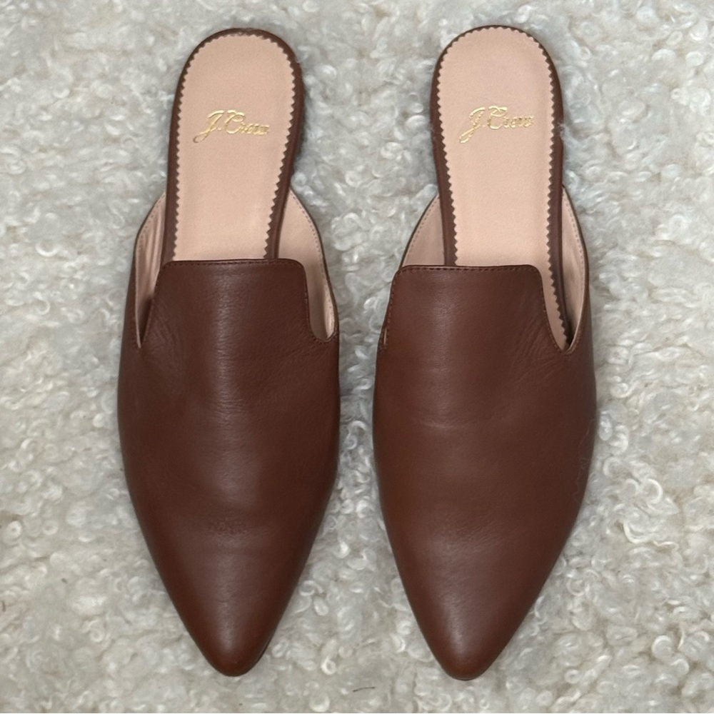 J. Crew Brown Leather Flats